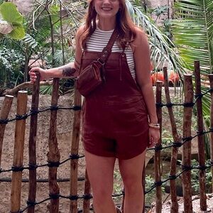 Billabong rust colored overalls